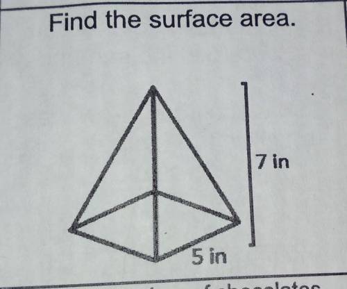 Find the surface area. 7 In 5 in helppppp