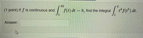 Please help with this integral question! :)