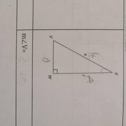 Solve the right triangle. Round to the nearest degree and nearest tenth of a unit. What is the righ