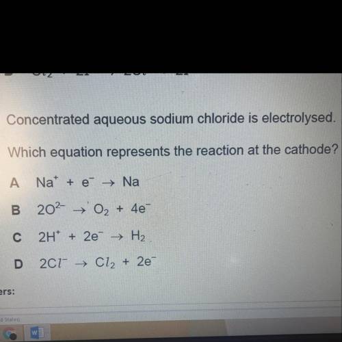 12 Chlorine gas is bubbled into aqueous potassium iodide.

What is the ionic equation for the reac
