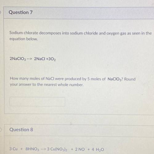 Chemistry please help