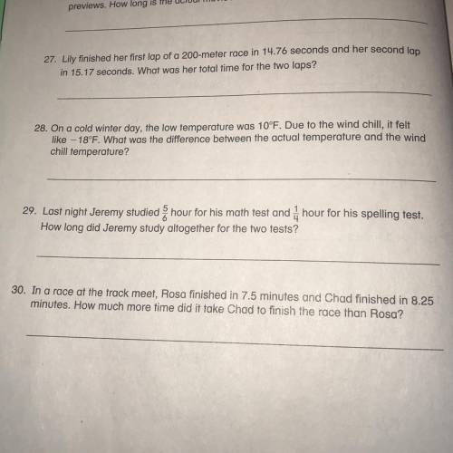 Please answer 27 and 28