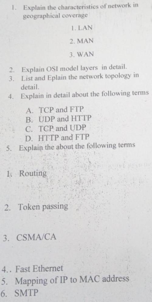 Explain briefly about UDP and HTTP