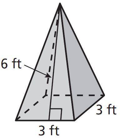 Surface area? of the pyramid