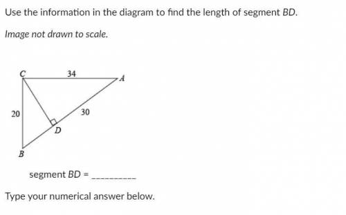 Use the information in the diagram to find the length of segment BD.