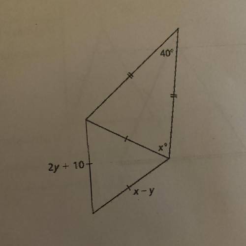 Equilateral & isosceles triangles ( show your work )