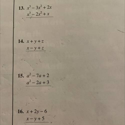 I need help with 13 on both pictures. The first picture is the answer and the second picture is the