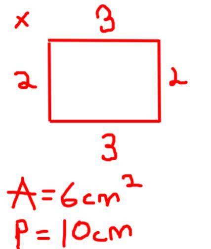 Tomas drew a rectangle with an area of 6 square cintemeters. What is the greatest possible perimeter