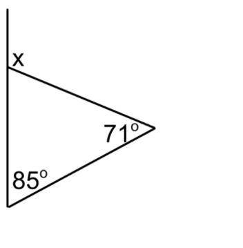 What is the measure of x