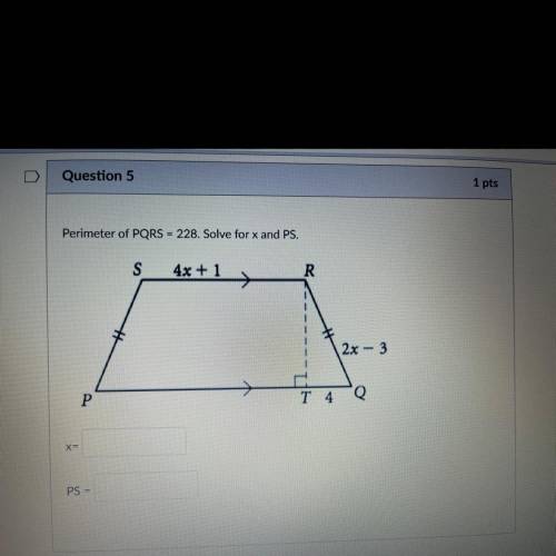 HELP Solve for x and PS
