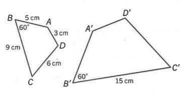 Need assistance please, Quadrilateral ABCD is dilated to form quadrilateral A'B'C'D'.

What scale