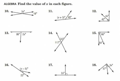 Solve for X Please!!Preferably All of them