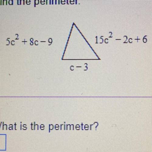 Find the perimeter. Simplify your answer.