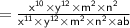 \sf =  \frac{{x}^{10} \times  {y}^{12}   \times  {m}^{2}  \times  {n}^{2} }{ {x}^{11} \times  {y}^{12}   \times  {m}^{2}  \times  {n}^{2}  \times ab} \\