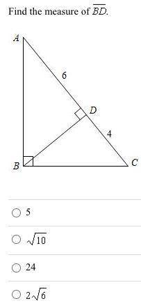Find the measure of line BD.