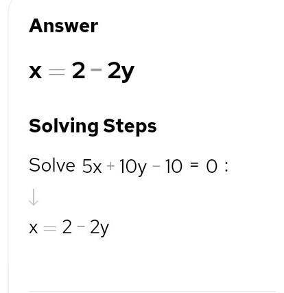 5x+10y-10=0
please i need help.