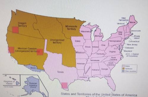 Select the correct location on the map. Identify the region Mormons migrated to after fleeing Misso