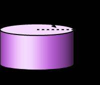 The volume of this cylinder is 6,782.4 cubic yards. What is the radius?

Use  ≈ 3.14 and round yo