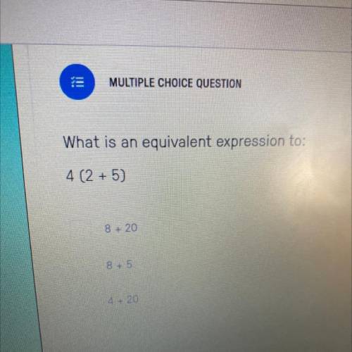 What is equivalent expression to