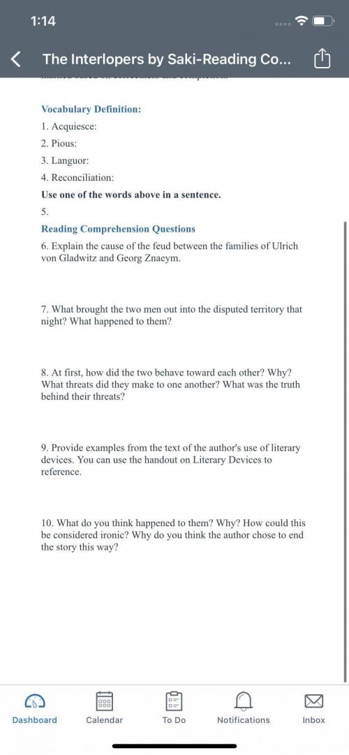 English Help me with assignment not 1-5; thank you so much. Formative writing grade 10. Please see