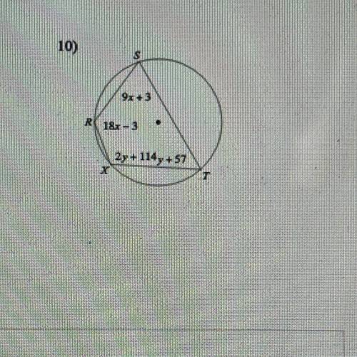 Can someone please help me solve this question? Solve for x and y