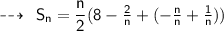 \qquad \sf  \dashrightarrow \: \sf \: S_n = \dfrac{n}{2}(8-  \frac{2}{n} +  ( - \frac{n}{n}  +  \frac{1}{n} ))