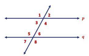 What is the value of x if m ∠ 5 = 10x + 5 and m ∠ 3 = 8x - 5