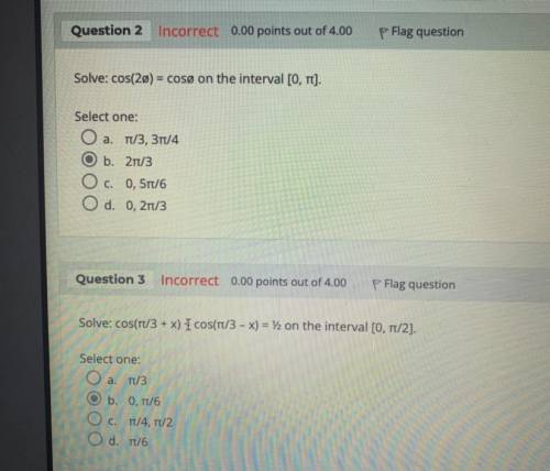 PLEASE HELP ME FIND THE CORRECT ANSWERS FOR QUESTIONS 2 AND 3