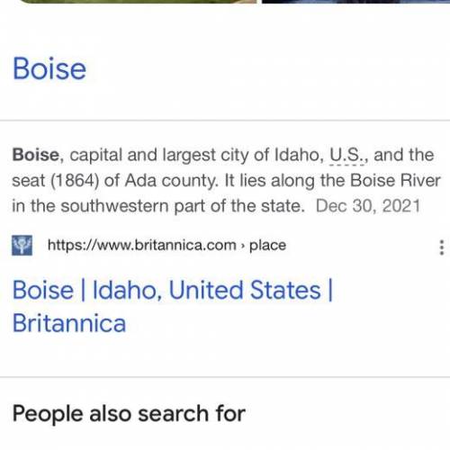 What's the capital of Idaho?