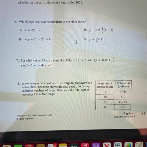 What is the answer to 7 or 8???