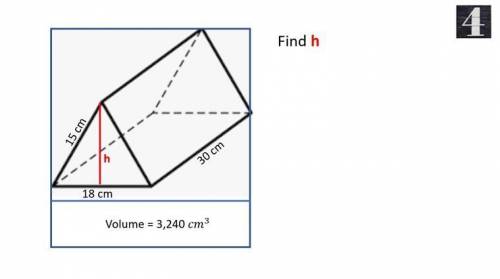 Find H of the shape.