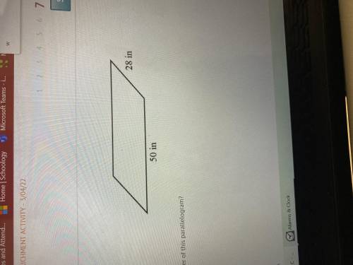 What is the perimeter of this parallelogram?