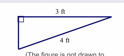 What is the length of the unknown leg of the right triangle?

The length of the unknown leg of th
