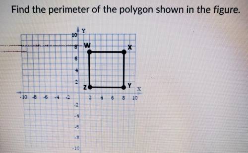 Find the perimeter of the polygon shown in the figure. A)12 units B)18 units C)36 units D) 24 units
