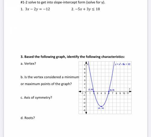Please help me with these questions in algebra 1 and show work: