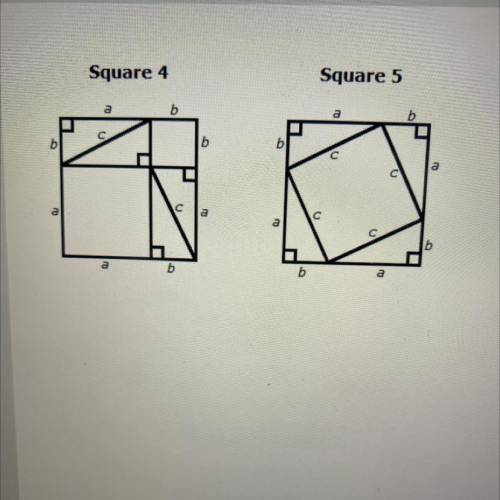 Part B.

Using squares 1, 2, and 3, and eight copies of the original triangle, you can create
squa