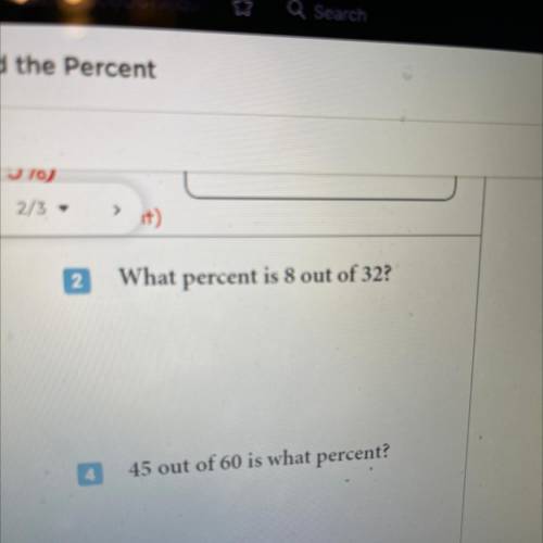 What percent is 8 out of 32?