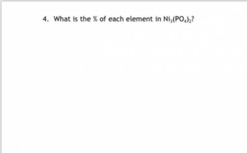 What is the % of each element in Ni3(PO4)2?