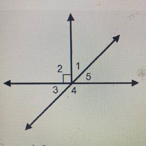 Which pair of angles must be supplementary?

0 <1 and 25
0 25 and 23
0 24 and 25
04 and 1