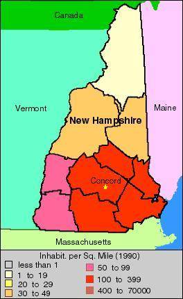 If you lived on a farm in New Hampshire, miles away from people, where would you most likely live?