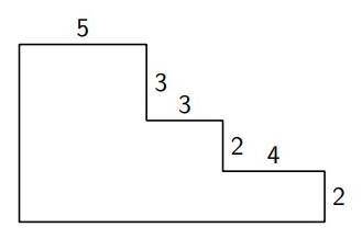 In the following figure, the numbers next to each side represent the length of that side.

What is