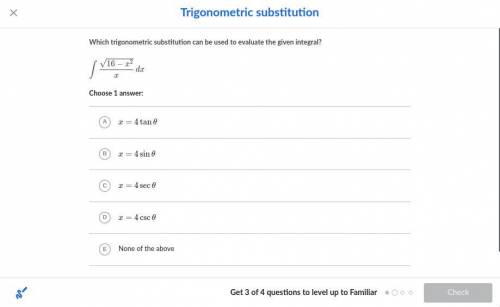 PLEASE HELP BECAUSE I DONT KNOW INTEGRATION WITH TRIG SUBSTITUTION!!! WILL GIVE BRAINLIEST + 20 PO